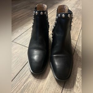 Black Ankle Boots-Zara